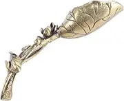OFFSCH Copper Tea Scoop Spoon for Loose Leaf Tea Design Lightweight Portable for Tea Leaves Kitchen Accessory Creative Decoration