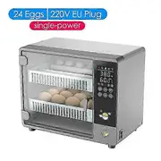 24-Egg Full Automatic Touch Temperature Control Incubator - Ideal For Chicken, Duck, Quail & Bird Hatchery 220v eu plug 24eggs