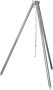 GANAZONO 1Set Camping Tripod Stand Lightweight Bonfire Frame for Cooking Durable Leg Support for Outdoor Cookware Portable Campfire Tripod for Bbq and Picnics