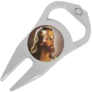Jesus Christ Golf Ball Marker Divot Repair Tool Bottle Opener