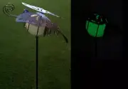 Garden Lawn Yard Decoration Glow in the Dark Butterfly pick stake NEW 23"