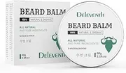 DEleventh Korean Brand Beard Balm 60g / Vitamin E with Natural Oils and Waxes, Soften, Strengthen and Protect for Healthy, Nourishing Beard, Hydrate, Soften & Protect Your Facial Hair (Sandalwood)