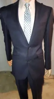 Mens New Blue Kenneth Cole New York 38 Long Suit