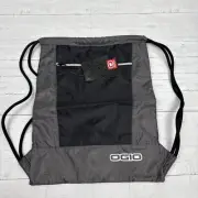 Ogio Drawstring Black Gym Bag Athletic Gear Sackpack/Zips NEW