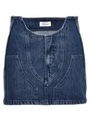 [Off-White] Off-White-Motorcycle Gonne Blu-Donna 38IT Blue