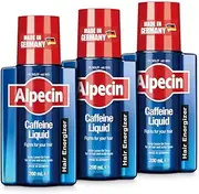 Alpecin Caffeine Liquid 3x 200ml | Natural Hair Growth Tonic Serum for Men | Energizer for Strong Hair | Hair Care for Men Made in Germany