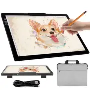 Rechargeable A4 Light Box with Carry Bag, Innovative Stand/Top Clip, Wireless...