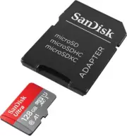 SanDisk 128GB Ultra MicroSDXC UHS-I Memory Card with Adapter