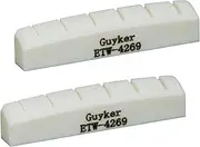 Guyker 42mm Guitar Bone Nut - White Pre-Slotted Bone Nuts for 6 String LP Les Paul Style Electric Guitar Replacement Parts Accessories 42mm*6mm*9mm (2 Pieces), ETW-4269