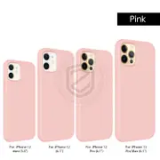 iPhone 12 Pro Max mini Case ZUSLAB Thin Soft Silicone Shockproof Cover For Apple Pink For iPhone 12 mini With 1Pcs Premium Glass SP