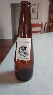 Home Brew Beer Bottle Labels (18 per sheet) Beware Of The Dag Craft Stickers