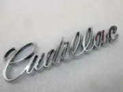 Car Rear Emblem Sticker Boot Trunk Metal Badge Silver Letters For Cadillac