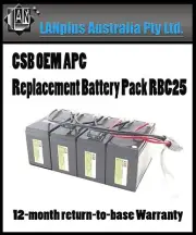 CSB OEM APC Replacement Battery Pack RBC25 4 1400 1500 UPS SU1400rm su1500rm