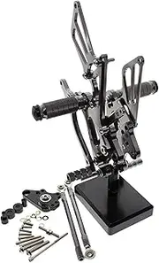 Motorcycle Accessories For CBR600RR ABS For CBR 600 RR 2007-2016 CNC Aluminum Adjustable Motorcycle Rearset Footrest Foot Pegs Rest Footpegs Pedals KIKRCFSQ(1)
