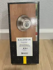 Baldwin Prestige Series - Round Satin Nickel Finish Deadbolt w/ Smart/Key - NEW