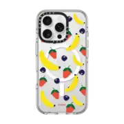 iPhone 16 Pro Clear Case MagSafe Compatible Banana Berries