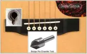GeetarGizmos BRIDGE PIN HOLE CHAMFER Countersink Guitar Luthier Tool