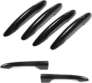 Seal Strip Fit for MINI One Cooper S D JCW F54 Clubman 2015-2023 Exterior Decoration Car Styling Accessories Door Handle Cover Edge Trim(Carbon Fiber Pattern,No Hole No Light)