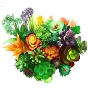 24 Pack Artificial Succulent Plants Unpotted Fake Succulents Plant Home Decor