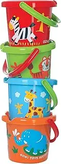 Gowi Toys Sandpit Bucket, 18 cm Diameter, Multicolor