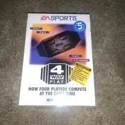 Ea Sports 4 Way Play Sega Genesis Controller Adapter Video Games BRAND NEW 1990s