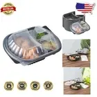 Durable 27 Oz Black Takeout Containers - Microwave & Freezer Safe, 50 Count