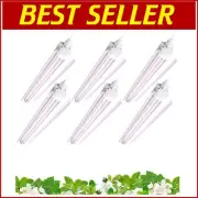 6-Pack 1700 Lumen LED Grow Lights - 2FT Full Spectrum Install Guide Included