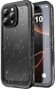 SPORTLINK for iPhone 16 Pro Max Waterproof Case - IP68 Waterproof/Shockproof/Dustproof/360 Full Body Protection with Built-in Lens & Screen Protector, Case for iPhone 16 Pro Max [with Lanyard]