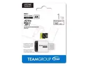 Team 1TB Pro+ microSDXC UHS-I/U3 Memory Card with CRI card reader, compatible wi