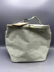 SoYoung Lunch Bag Linen Messenger Removable Insulated Insert NEW With Tags