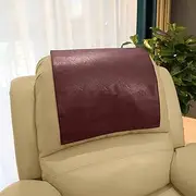 AmazeCov Non Slip Headrest Cover for Furniture Slipcovers,Faux Leather Headrest Protector for Recline Chair Vinyl Head Protector for Sofa,Theater Seat Cover for Home & Office 17x27 in, Burgundy