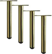 Pack of 4 Metal Furniture Legs,DIY Sofa Legs,TV Cabinet Legs,Kitchen Feet,Locker Legs,Sideboard Leg,Bedside Table Leg,Protect The Floor,Dressing Table Legs,Non-Slip,Gold,Iron(20cm)