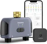 Wifi Water Timer 2 Zones, Smart Sprinkler Timer for Garden Hose, APP Remote Cont