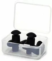 AIMALL Swimming and Soundproof Silicone Earplug Set, Spiral Design, Waterproof with Transparent Storage Box, Soft and Comfortable