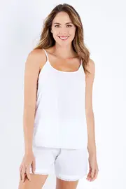 Lulu White Cotton Pj Set--LINU-800005
