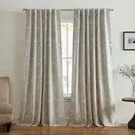 Elrene Home Fashions Giovanni Medallion Blackout Window Curtain Panel, 52 x 95