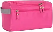[ZLMHKZ] Women's Performance Twill Medium Cosmetic Makeup Organizer Bag(Pink)