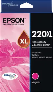Epson 220 XL DURABrite Ultra Magenta Ink