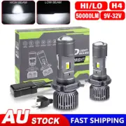 2X H4 9003 Mini Bi-LED Projector Lens Globe Headlight Bulbs Hi/Lo Light Retrofit (for: Daewoo)