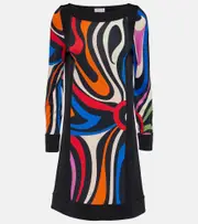 [Pucci] Pucci Marmo printed shift dress AU 8 multicoloured