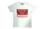 Fontaines DC Unisex Adult Gothic Logo T-Shirt (White) - UTRO10493