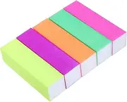 Beaupretty 10pcs Iridescent Nail Polishing Blocks for Manicure High Elastic Buffing Files for Smooth Natural Nails for Home and Salon Use Random Color