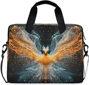 Quteprint Phoenix Animal 15.6 Inch Laptop Bag Briefcase for Business, Water-Resistant Computer Bag Fits 14-16 Inch Notebook for Men Women, Office Travel Work Backpack, Multi, 40x7.5x30cm