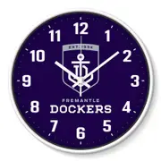 Fremantle Dockers AFL 30cm Team Logo Wall Clock