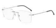 BOSS 1706/F Asian Fit 010 Men's Glasses Silver Size 56 - Private Health Rebate - Blue Light Block Available
