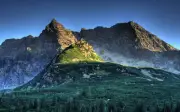 Landscape mountains nature sunlight Custom Gaming Mat Desk