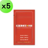 在飛比找森森購物網優惠-【5入組】樟芝紅薑黃+B群膠囊30粒 應酬 專利配方 牛樟芝