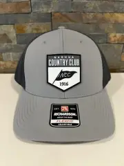 Nashua Country Club Golf Logo SnapBack Adjustable Hat~ Grey ~ NEW