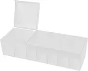 Data Cable Storage Box Earphone Cable Holder Cord Organizer Case Data Cable Bag Dsl Cable Earphone Bag Cell Phone Accessories Cable Organizer Pp Car Travel White Desktop