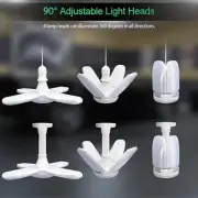 LED Garage WorkShop Light 60W 6000lm E27 Home Ceiling Fixture Deformable Lamps